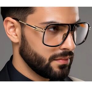 Square Sunglasses for Men Women Fashion Vintage‎ Lens Classic Military Pilot New